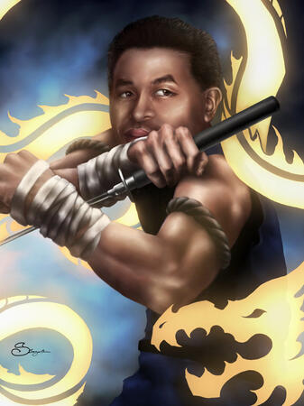 Digital- Friend Portrait series